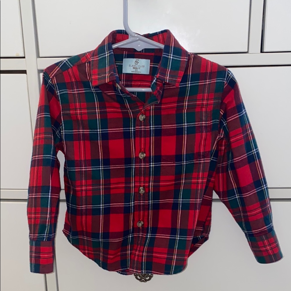 Class Club 2/3T Plaid Button Down